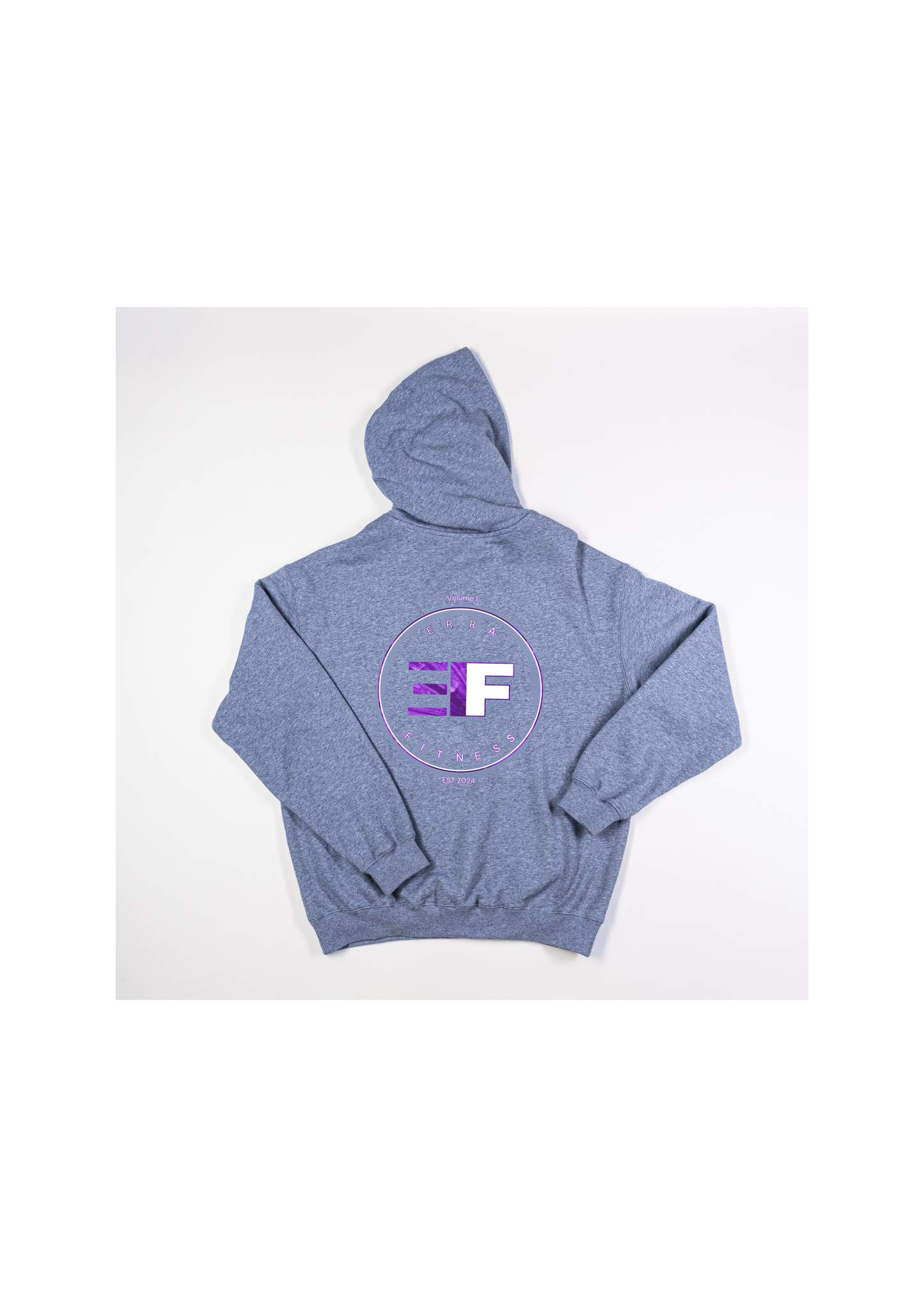 Vol.1 Premium Grey Marle Made Hoodie Purple-Green-Teal