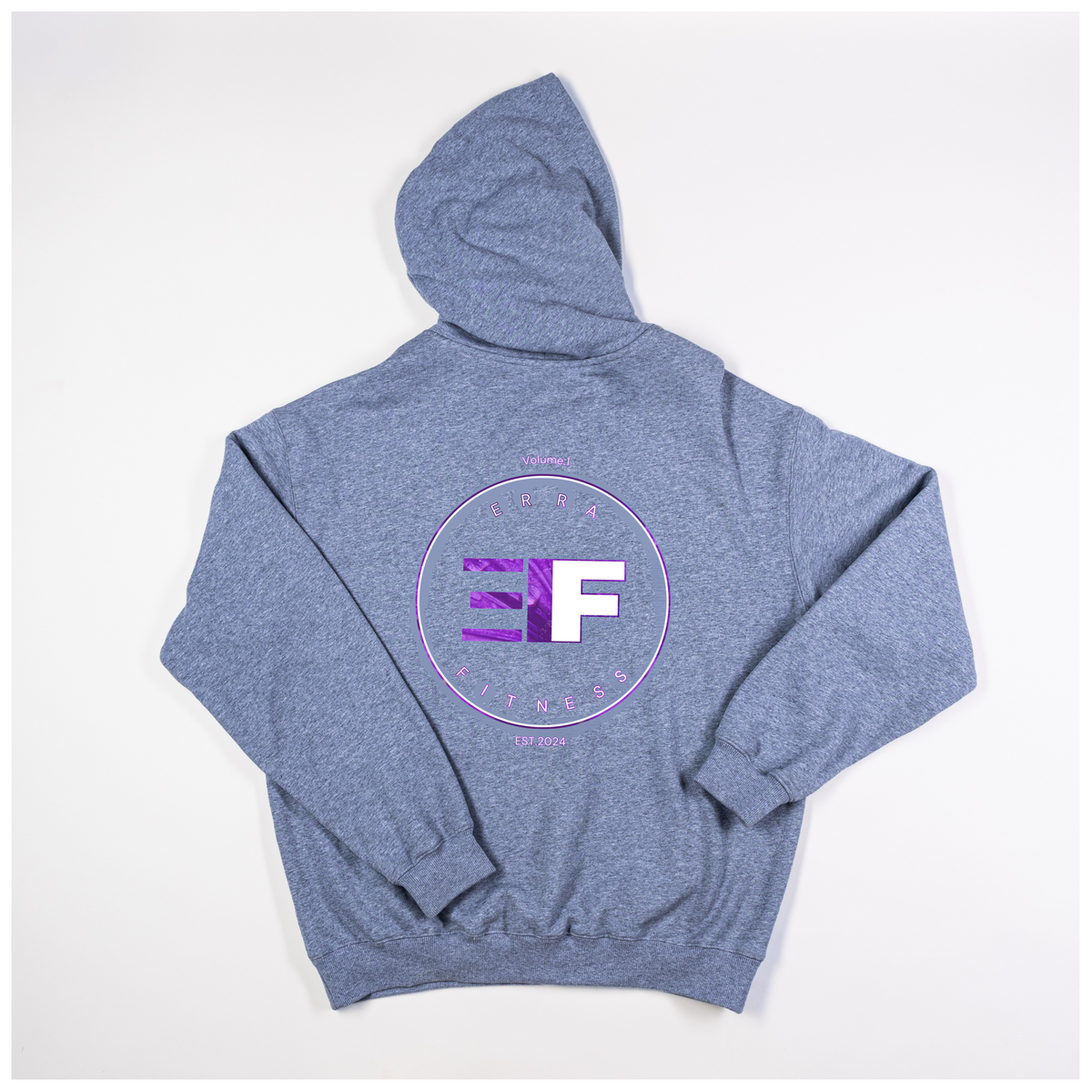 Vol.1 Premium Grey Marle Made Hoodie Purple-Green-Teal