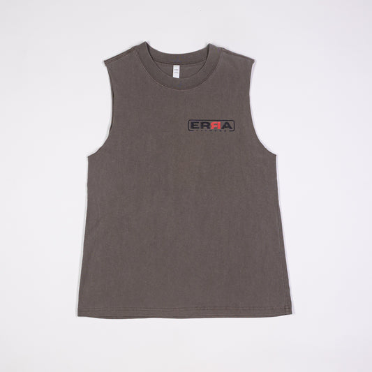 Mens Grey Heavy Faded Tank