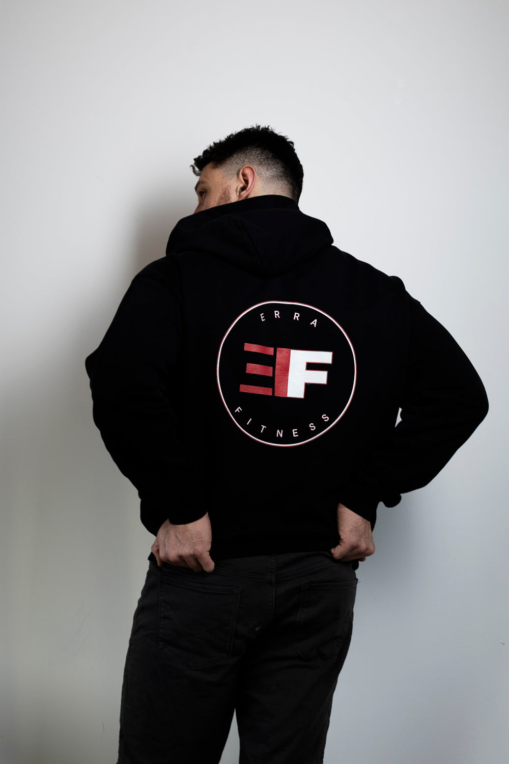 Mens Box Hoodie White Logo