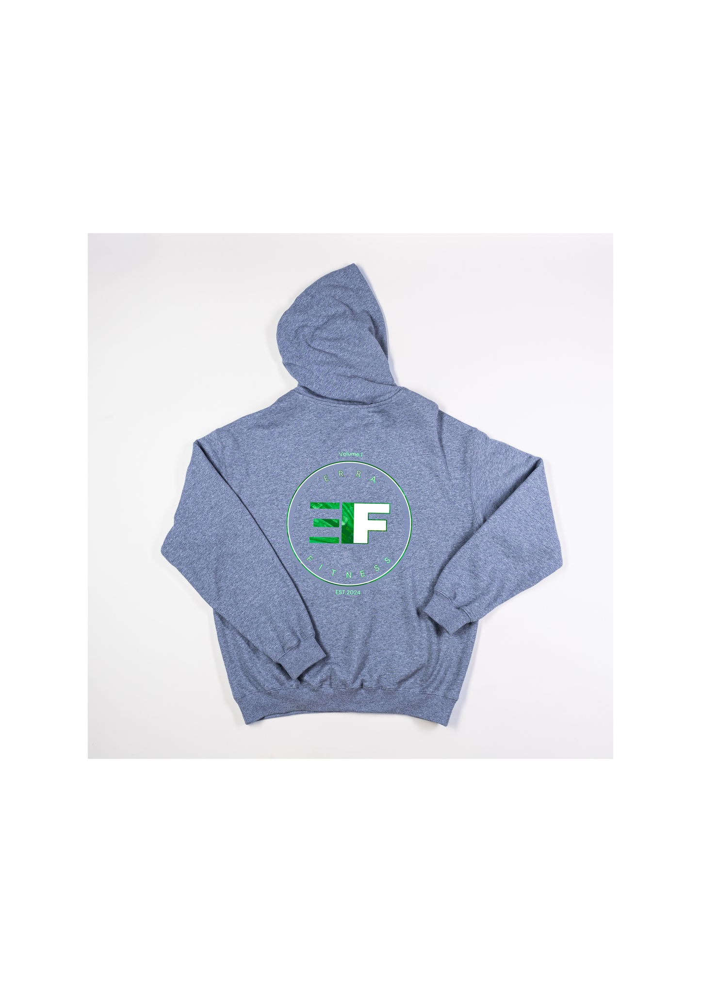 Vol.1 Premium Grey Marle Made Hoodie Purple-Green-Teal