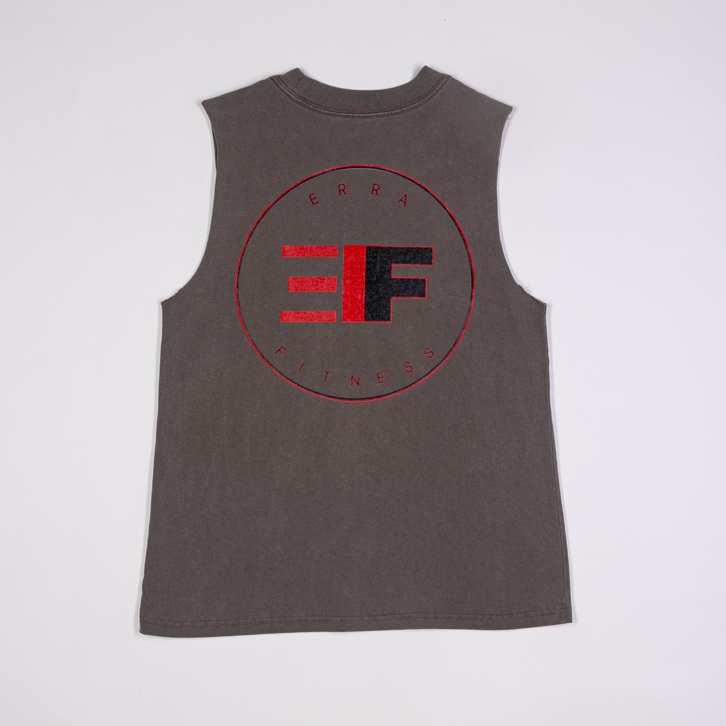 Mens Grey Heavy Faded Tank
