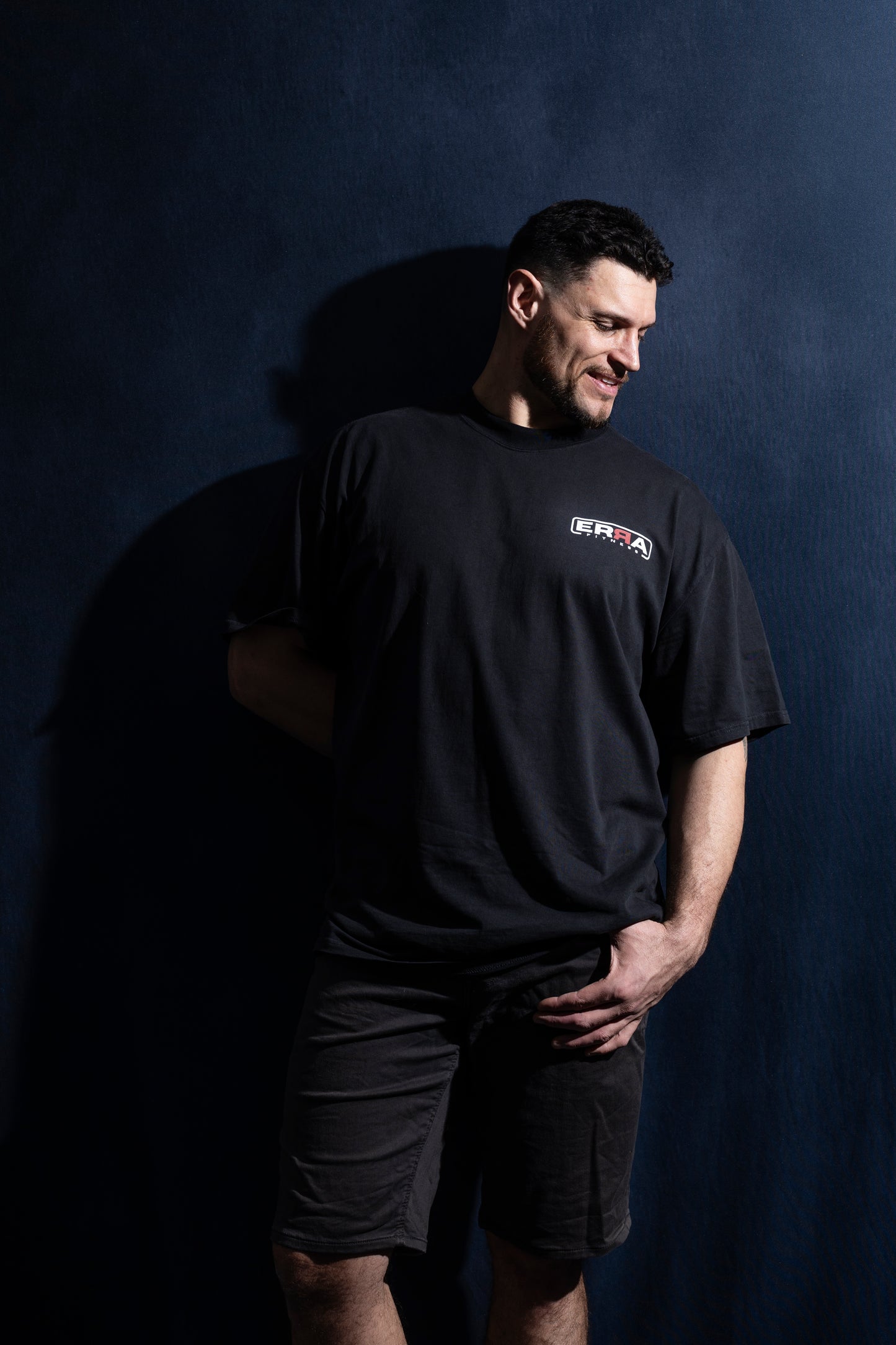 Mens Heavy Faded Tee White Logo