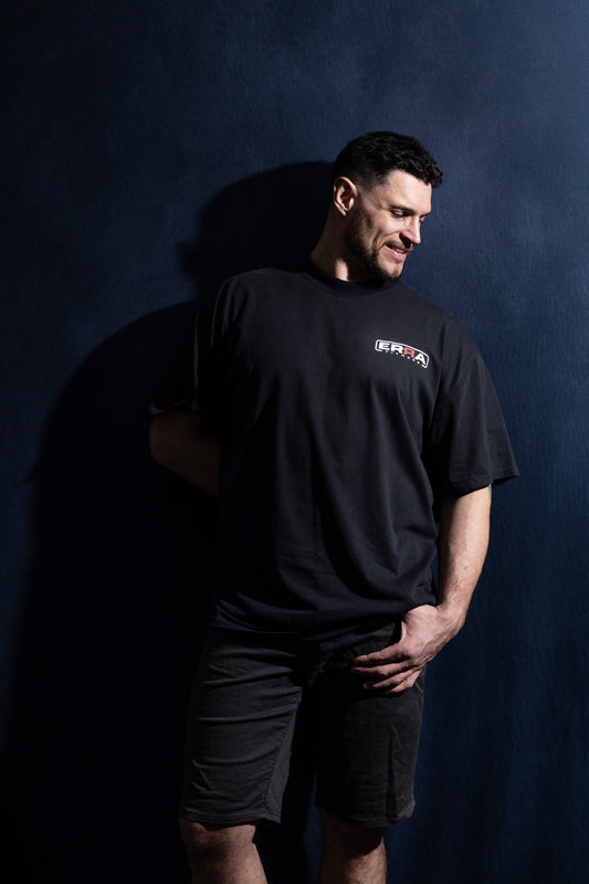 Mens Heavy Tee White Logo